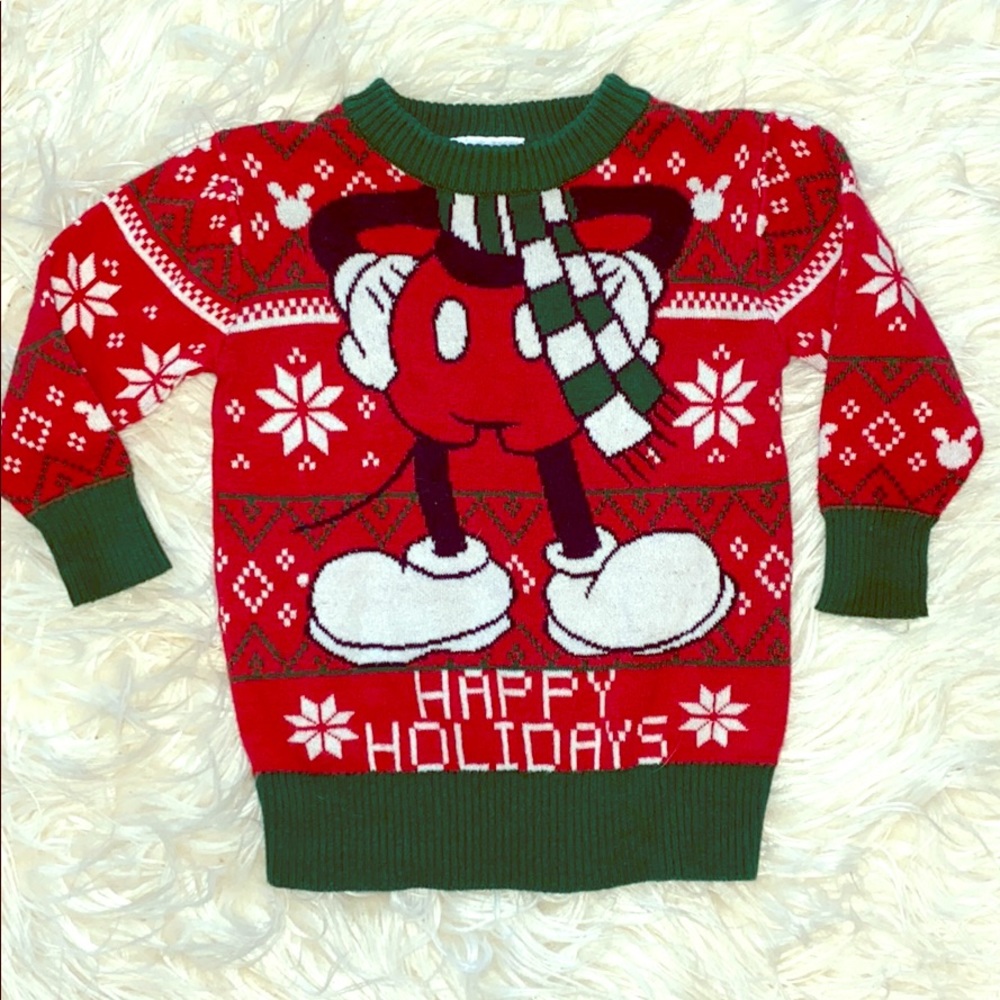 Disney 12 month Mickey Mouse Christmas sweater